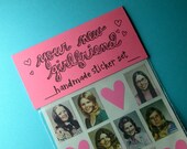 your new girlfriend handmade sticker set IN COLOR