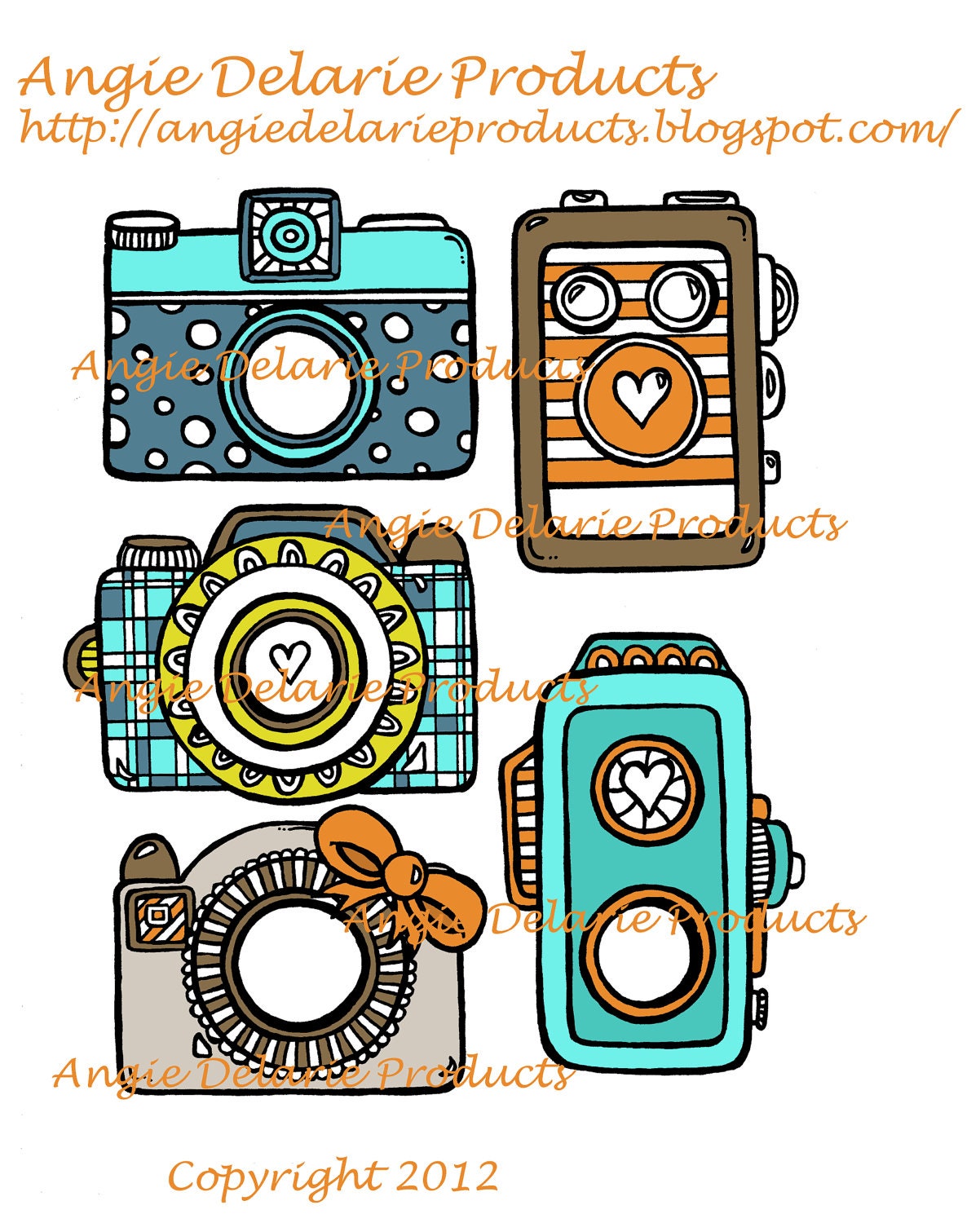 Old Vintage Camera's-  Photo Embellishments