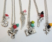 Design Your Own Charm Necklace Lots of Color Choices