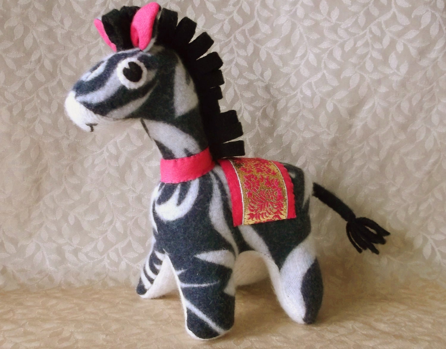 Zebra Plushie Eco Friendly Stuffed Toy
