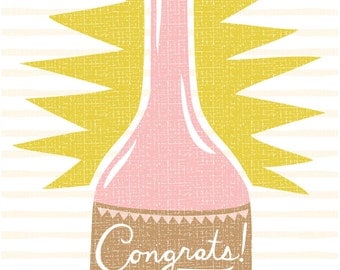 bubbly congrats card