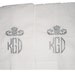 A Pair of Monogrammed Hemstitched Linen Towels