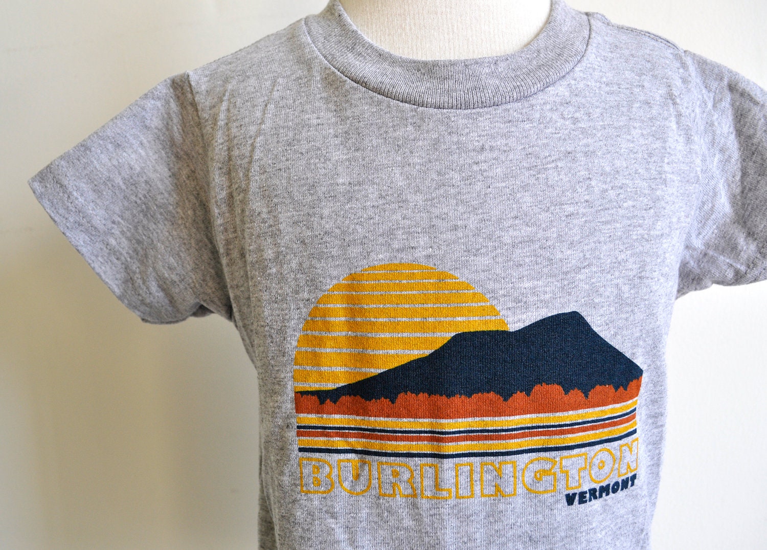 Kids and Toddler Tshirt - Burlington Vermont - Vintage Inspired - Kids Clothing