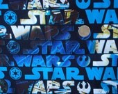 Mei Tai Baby Carrier- Star Wars Images Logo, black twill