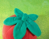 Home Sewn Roma Tomato- Giant Plush Pillow for Children and Adults