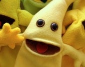 Banana Fleece Hand Puppet with Detachable Arm Rods