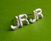 Custom Initial Studs, Monogram Stud Earrings, Letter Earrings, Couple Jewelry, Personalized Jewelry