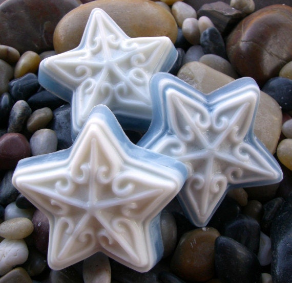 Custom Set of 3 Stars Goat's Milk You Choose Color Scent