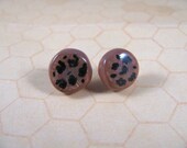 Leopard Ceramic Earrings