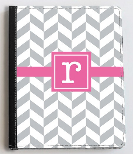 Personalized iPad Case - custom printed fabric - "herringbone" Il_570xn
