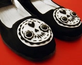 Day of the Dead Shoes - Sugar Skull Mary Janes - Size 11