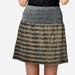 Striped Metallic Skirt