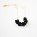black geo bead necklace