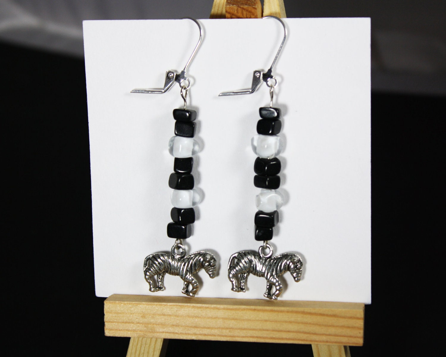 Zebra Earrings