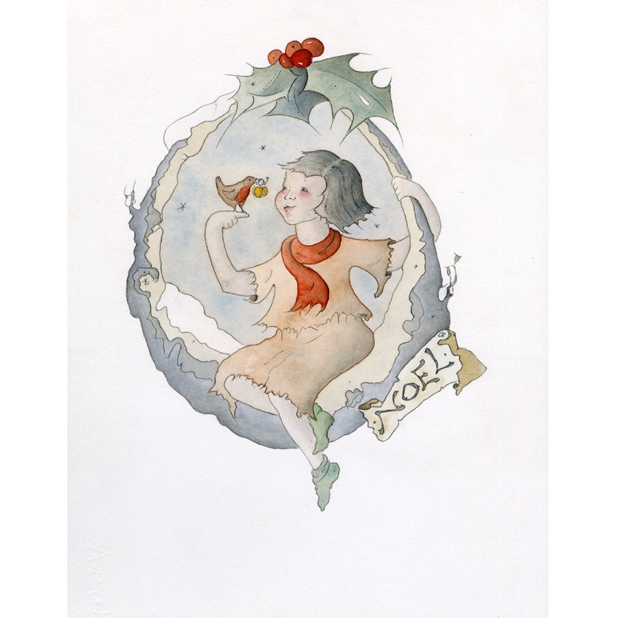Noel, original artwork by Gretel Parker