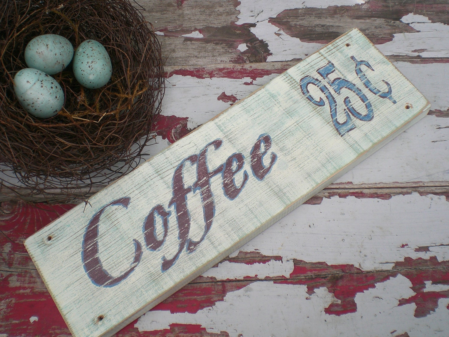 Coffee sign, Cafe sign,Farmhouse Decor,Repurposed, Reclaimed Wood,Painted wood sign,Kitchen Art