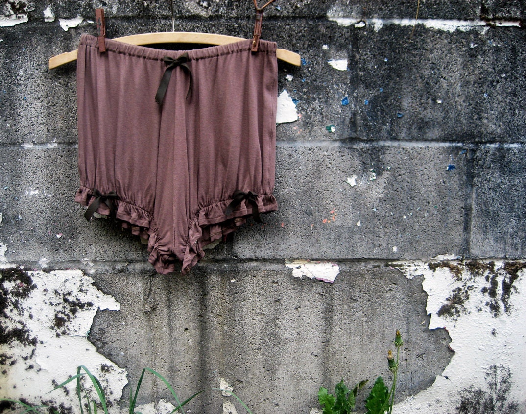 Fable Inspired Russet Brown Bicycle Bloomers Undergarments sizes Small Medium Large Ready to Ship