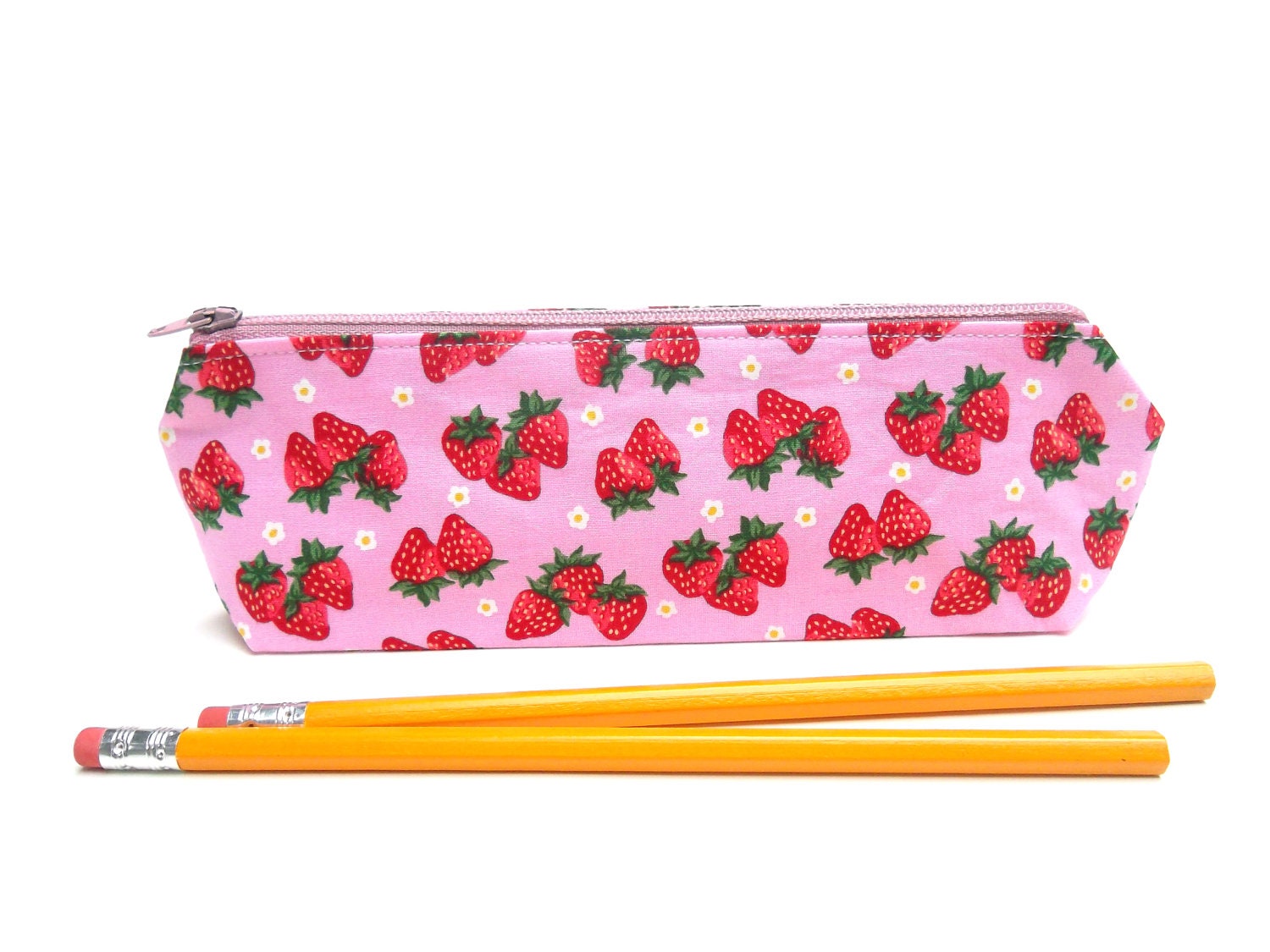 Pencil Pouch / Back to School / Zipper Pencil by thepurplehedgehog