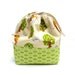 Handmade Bento Bag / Back to School / Drawstring Lunch Bag in Forest Creature