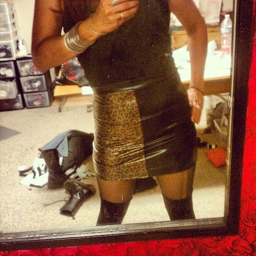Cheetah half Skirt