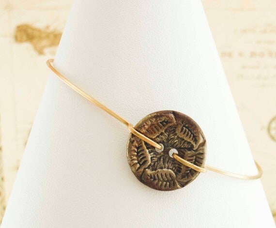 Vintage Button Bangle V