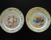 Vintage Pair of Daher Holland Tin Litho Plates