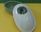 Green Dandelion - Small Ceramic Box