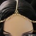 Gold Chain Headpiece Gold Pearl and gold chain headdress head piece head chain headchain