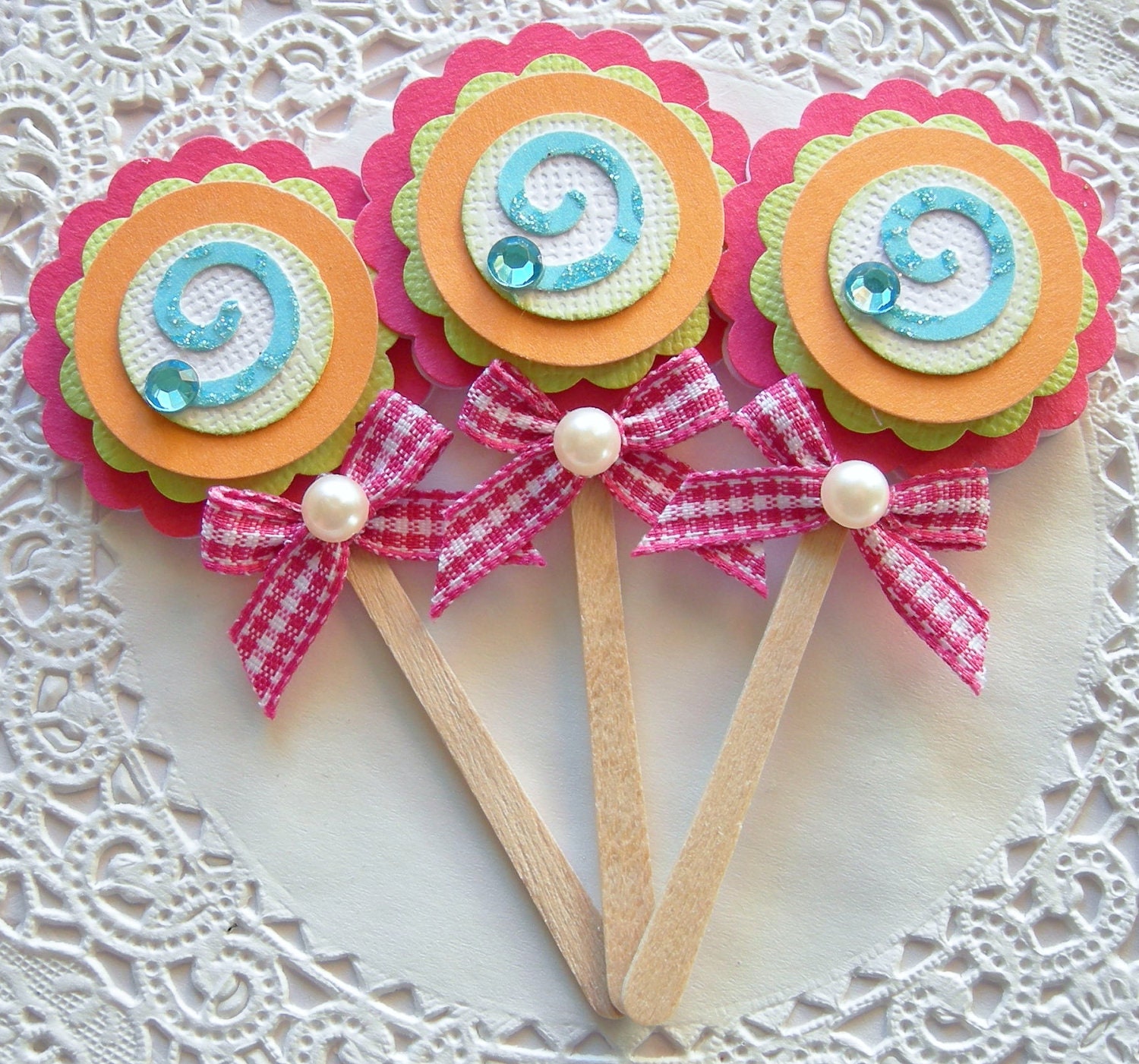 Lollipop Embellishments/Cupcake Toppers