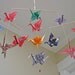 Origami Crane Mobile - Heavy Washi Paper Prints