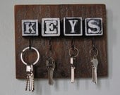 Black Block Barn Lumber Key Rack