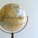 Vintage Replogle Globe World Classic Floor Stand / Sepia