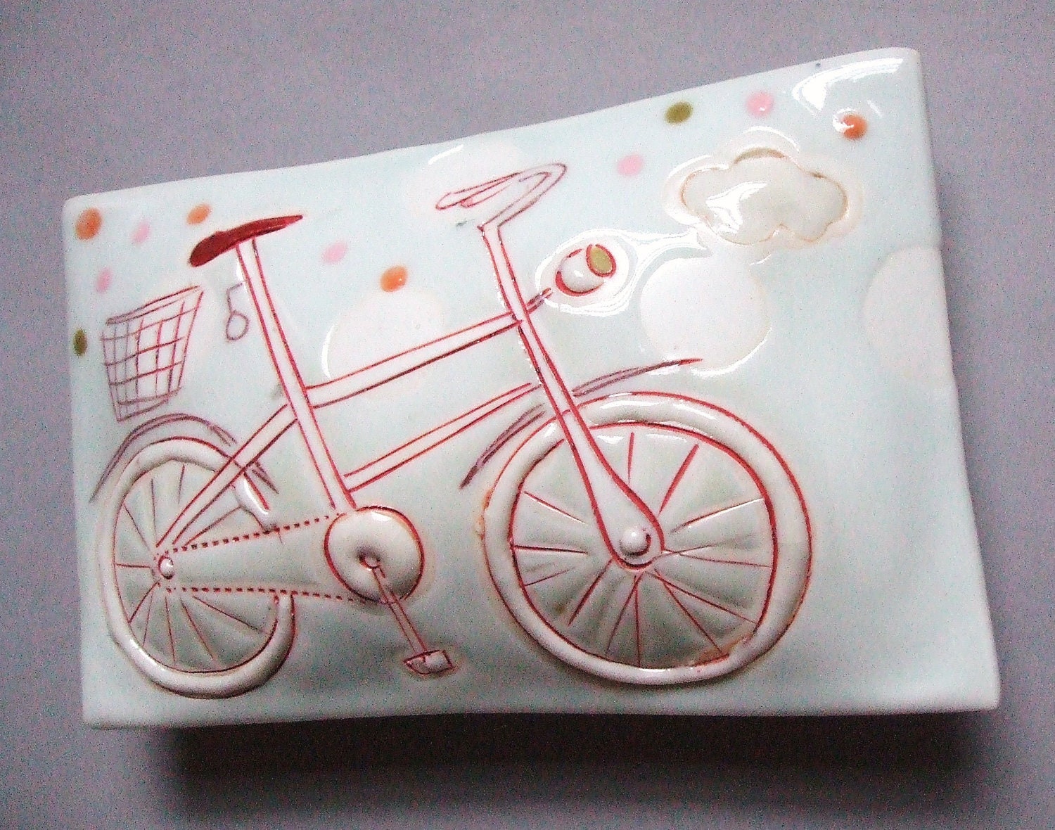 Fly away - porcelain wall pillow