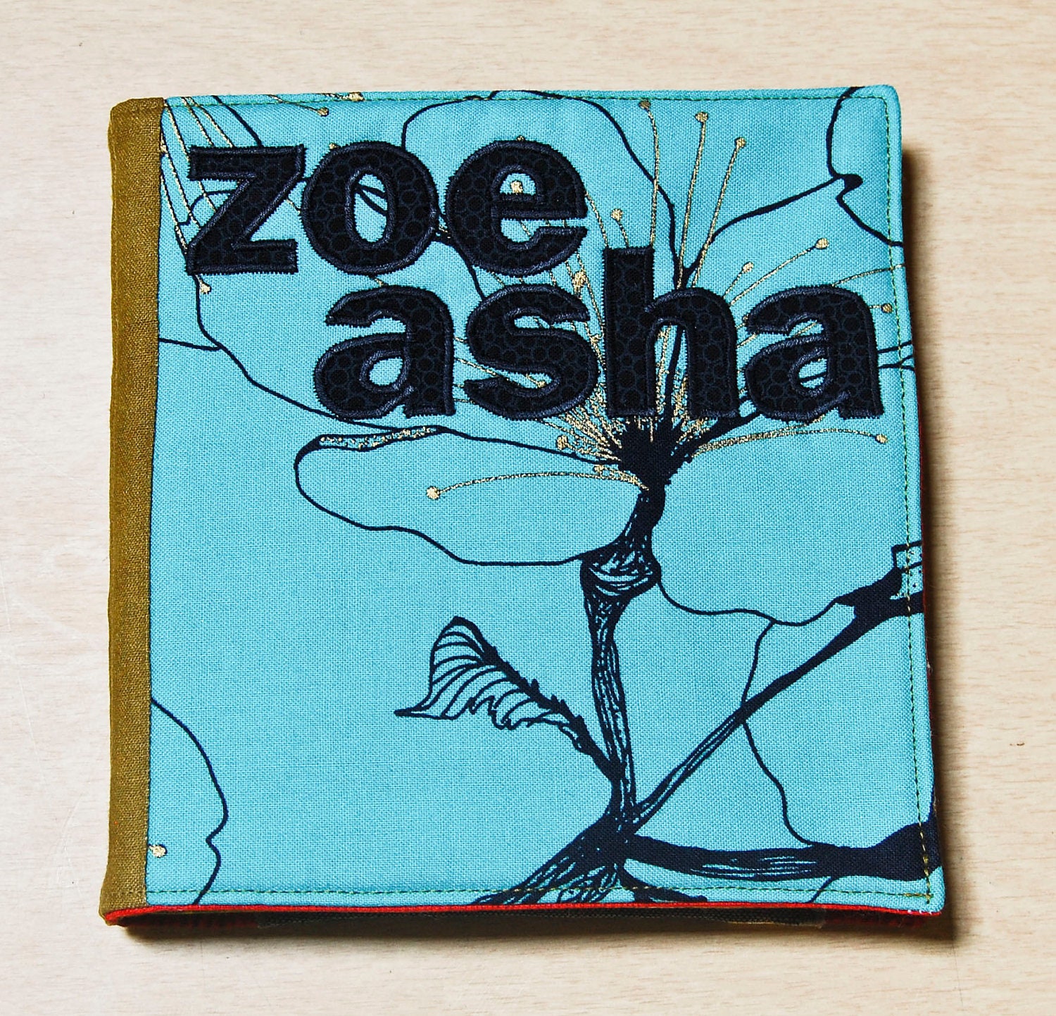 Fabric book, custom, 8 page full name