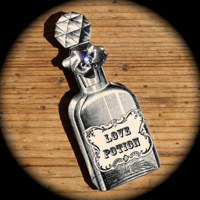Love Potion Halloween Shrink Plastic Brooch