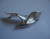 Sterling Silver Seagull Brooch