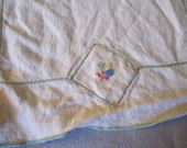 Vintage Linens - Embroidered Doily - Little Flowers
