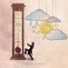 fine art photography, Still life photography, Thermometer, Cloud,  Children decor, Fun art print, 6x6(15x15cm)