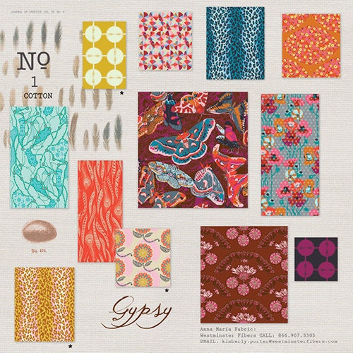 Field Study by Anna Maria Horner, The Gypsy Palette, Fat Quarter Set