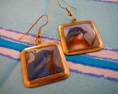 Bluebirds of happiness earrings