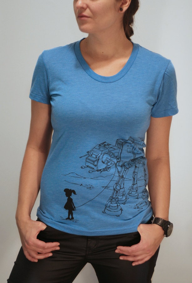 My Star Wars AT-AT Pet - American Apparel Womens T Shirt ( Star Wars t shirt )