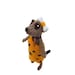 Prehistoric meerkat, caveman meercat, faux fur, knitted caveman, knitted meerkat