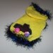 XS Bright and Bold Yellow Dog Sweater Hoodie Chihuahua Poodle Yorkie