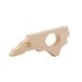 Wood Teether North Carolina State wooden toy natural baby toy