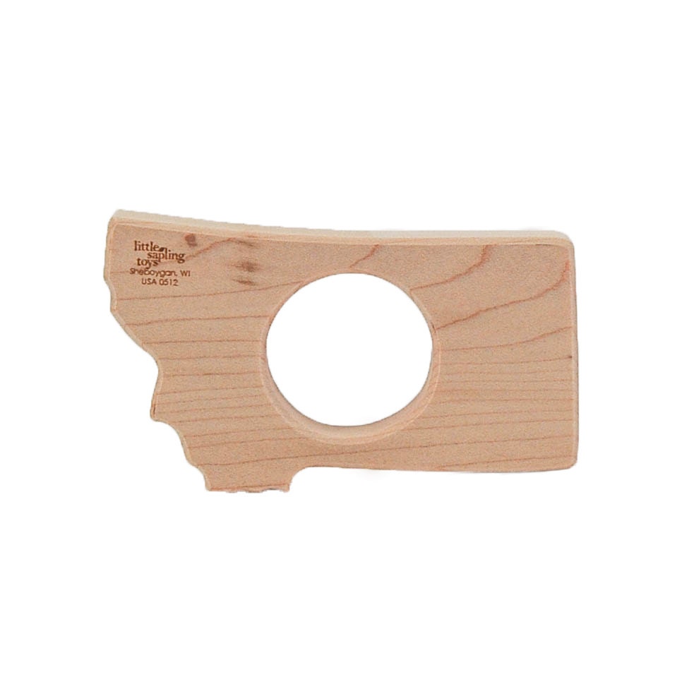 Baby Toy Montana State wooden teether wooden toy