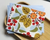 Fabric Note Cards - Berry Garden