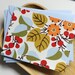 Fabric Note Cards - Berry Garden