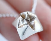 Sterling Silver Origami Chatterbox Pendant