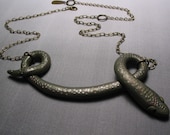 Snake Necklace - OOAK Polymer Clay Jewelry