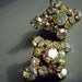 Vintage 50s AB Rhinestone Demi Parure - Earrings & Necklace - Large Lovely Juliana Cocktail Set